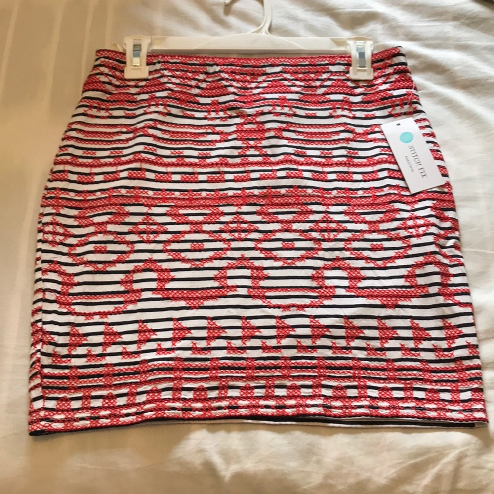 NWT Embroidered Skirt